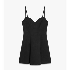 NWT Zara Sweetheart Neckline MIDI Dress